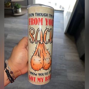 Happy Fathers Day Sack Tumbler